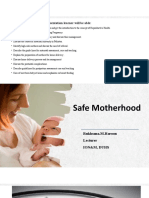 Safe Motherhood