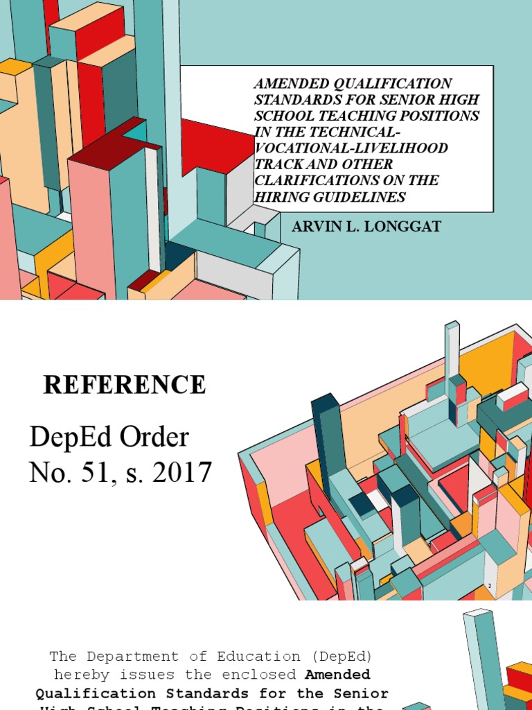 Amended Qualification Standards For Senior High School Teaching | PDF ...