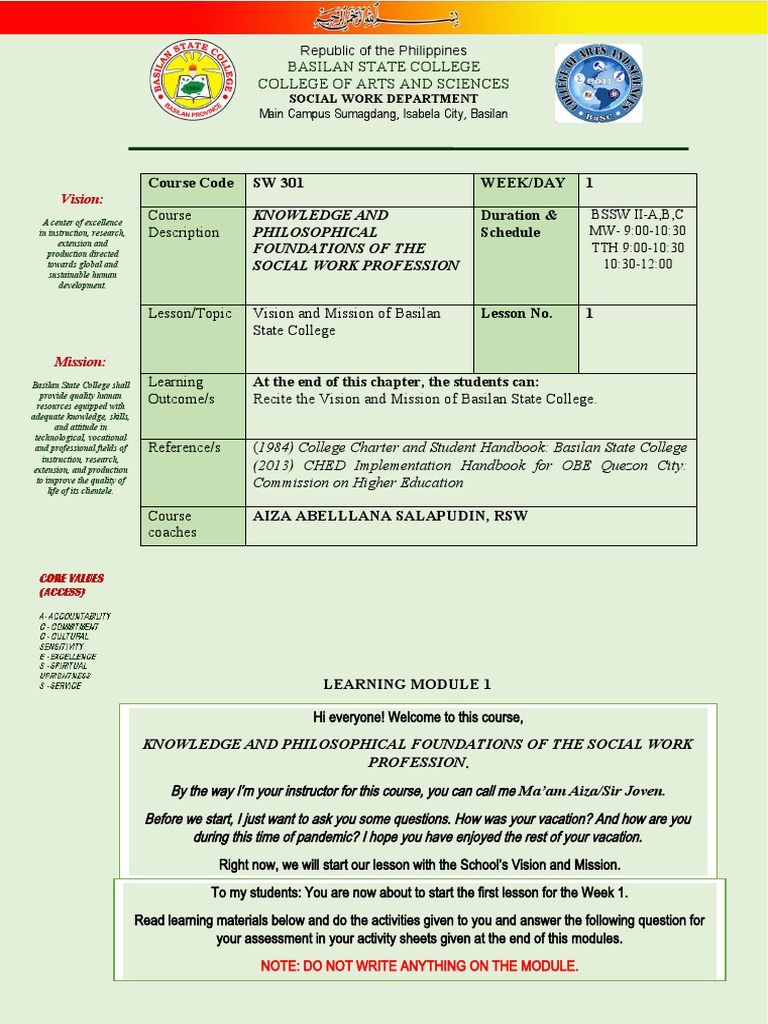 Social Work and Environment Module | PDF | Social Work | Welfare