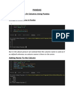 Pandas Module Learning