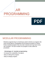 Notes On Modular Programming