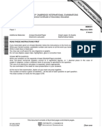 University of Cambridge International Examinations International General Certificate of Secondary Education