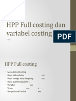 HPP Full and Variabel
