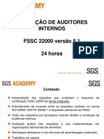 Auditor Interno fssc22000 V 5.1 - Food - Apresentacao