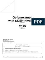 Oefenexamen SDEN Niveau 2 Wijnoorkonde Versie 2019