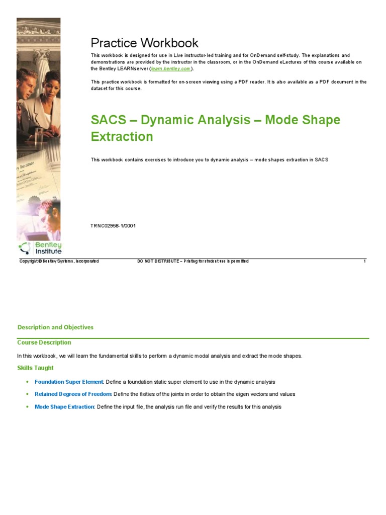 Dynamic Analysis - Mode Shape Extraction TRNC03058-10001 | PDF ...
