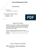 Reservoir and Reservoir Fluid