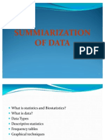 Lec 4 Summarization of Data