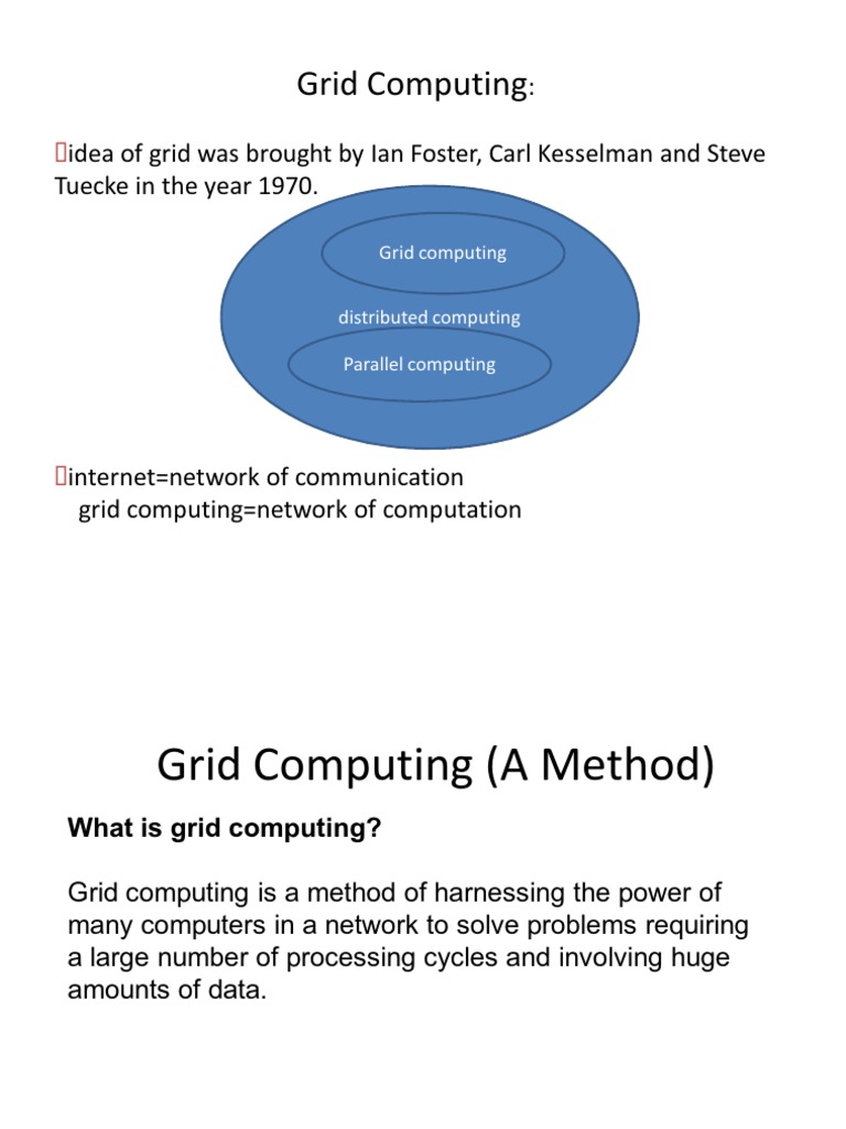 Grid PPT | Grid Computing | Computer Cluster