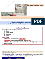 Coagulation Factor Disorders