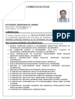 Er - Ahtesham Ahmed CV Oracle Apps Tech Consultant