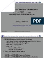 MODIS Data Product Distribution: Goddard Earth Sciences (GES) Distributed Active Archive Center (DAAC)