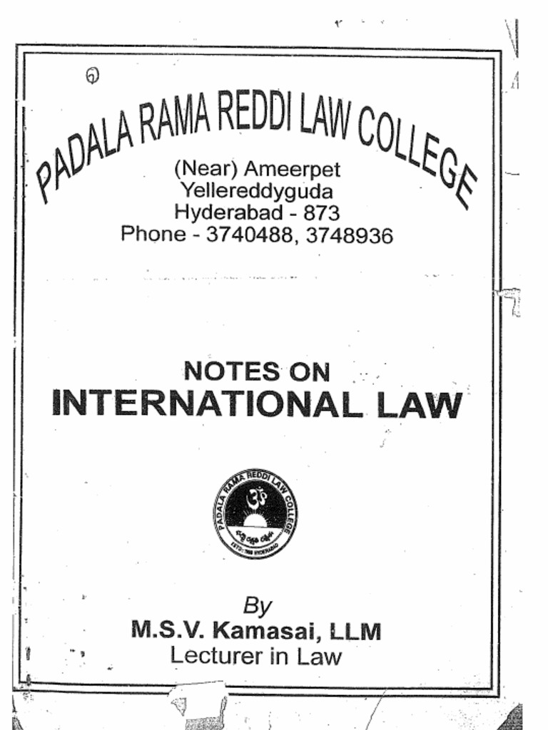 PRR International Law | PDF
