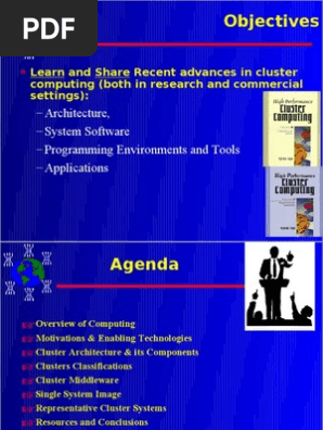 Cluster Computing Ppt Computer Cluster Parallel Computing - 