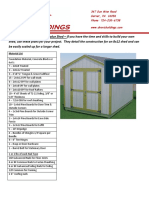 8ft by 12ft Value Shed Plans 10pages