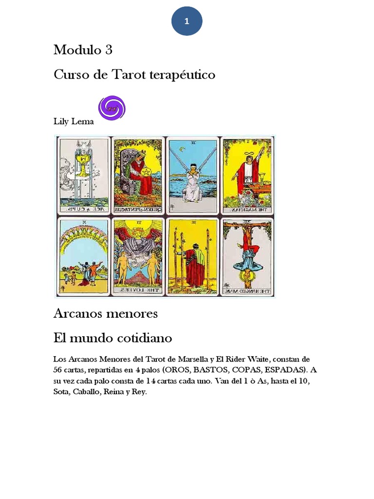 Modulo 3 Curso de Tarot Terapeutico | PDF | Tarot | Amor