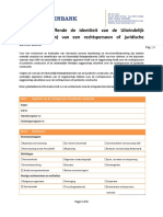 Verklaring Betreffende de Identiteit Van de Uiteindelijk Belanghebbende (N) Van Een Rechtspersoon of Juridische Constructie