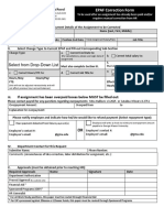 Employee Assignment Correction Form