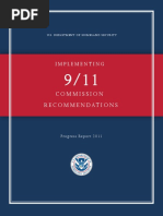 Download US Department Of Homeland Security DHS Report Implementing 9 11 Commission Report Progress 2011 by wmartin46 SN61627935 doc pdf