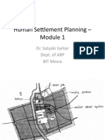 Human Settlement Planning - Module 1