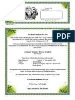 Contoh Undangan Walimatul Khitan - Kanalmucom