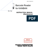 Barcode Reader For Kanban: Instruction Manual (Maintenance)