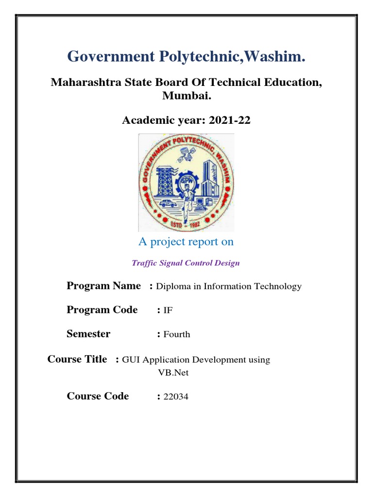 Gui Final Project Pdf Traffic Traffic Light