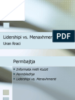 Lidershipi Vs Menaxhmenti (Java 4)