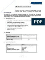 Clinical Leader - Physiotherapy Inpatients