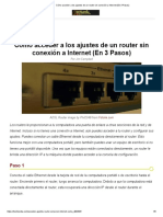 Cómo Acceder A Los Ajustes de Un Router Sin Conexión A Internet (En 3 Pasos)