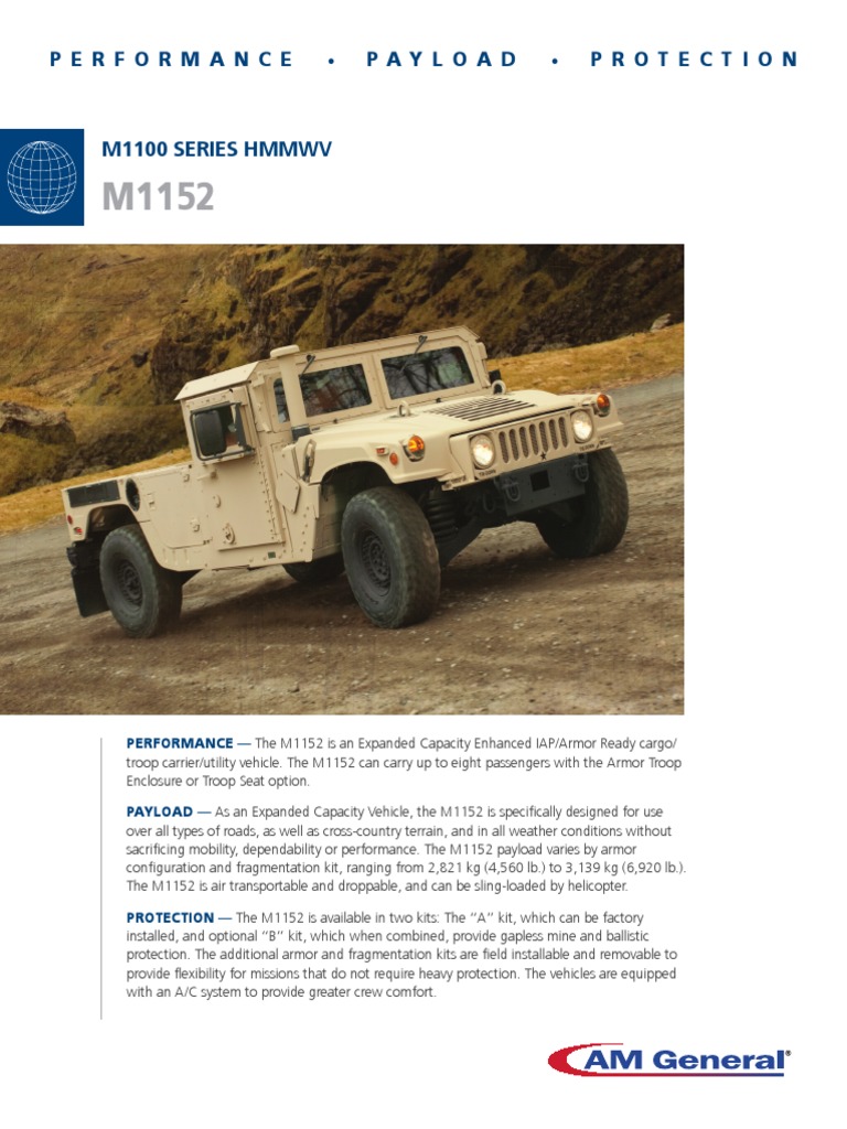 M1152A1 Humvee Specifications and Features | PDF | Humvee | Automotive ...