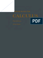 Answer Book For Calculus-Publish or Perish (3r Ed. 1994)