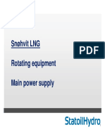 Rotating Equipment Snøhvit LNG Main Power Supply TEP10