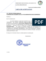 Carta de Aceptacion