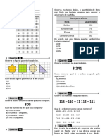 Atividade Gabaritada de Matemática