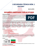 Documento Orientador y Guia de Estudios Est 1 Examen de Nuevo Ingreso 2022 2023 1