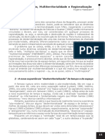 Desterritorialização, Multiterritorialidade e Regionalização - Rogério Haesbaert