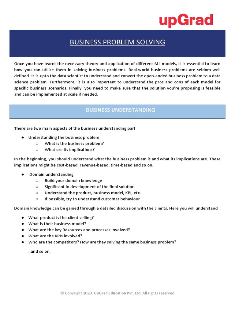 Business+Problem+Solving +Lecture+Notes | Download Free PDF | Machine ...