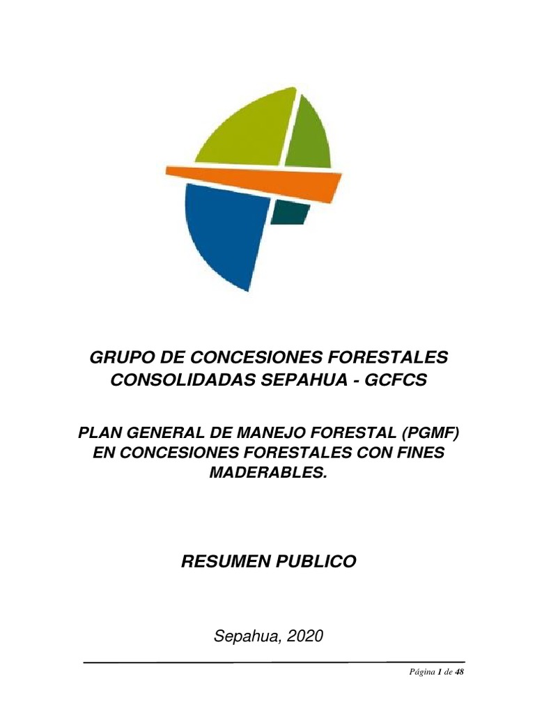 PGMF Sepahua: Manejo Forestal Sostenible | PDF | Fauna | Los bosques