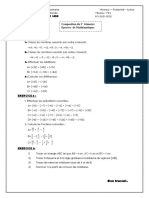 Exercice 1: 1. Classer Les Nombres Suivants Par Ordre Croissant: 2. Classer Les Nombres Suivants Par Ordre Croissant: 3. Effectuer Les Additions