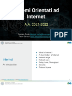 Sistemi Orientati Ad Internet - 01 Internet