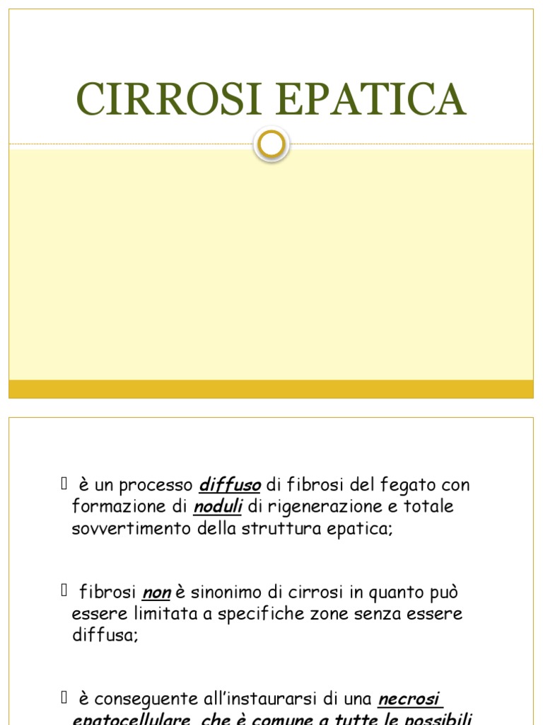 Copia Di Cirrosi Epatica 2022 PDF