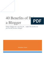 40 Benefits of Being A Blogger