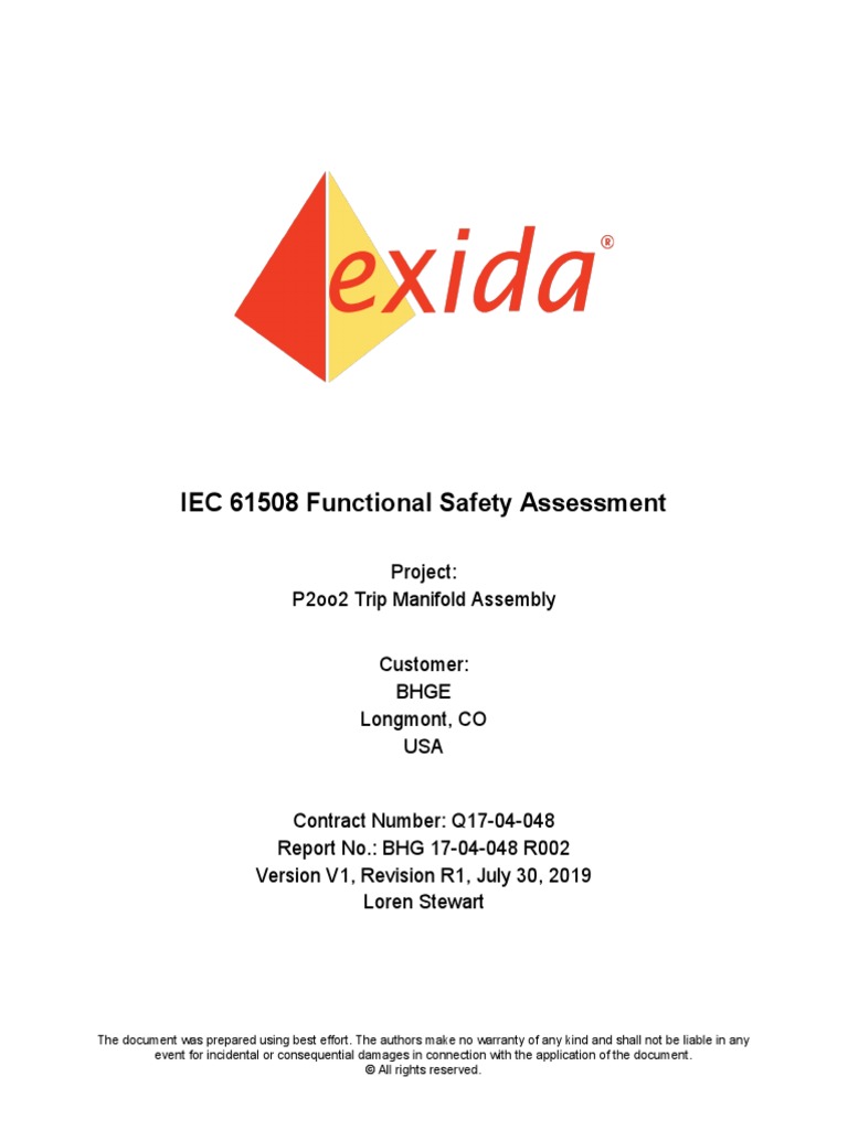 GEO 17-04-048 R002 V1R1 P2oo2 TMA Assessment | PDF | Verification And ...