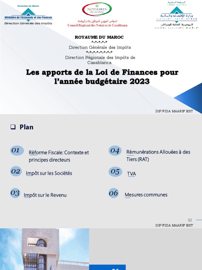 Apports de la Loi de Finances 2023 | PDF | Impôt sur le revenu | Impôts
