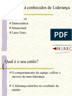 Conceitos Ja Conhecidos de Lideranca