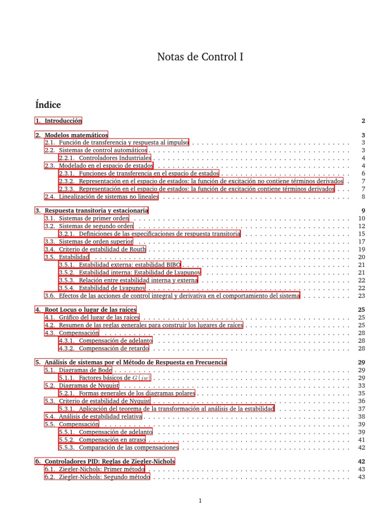 Notas de Control I | PDF | Linealidad | Sistema de control
