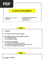 La Phrase Interrogative