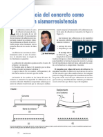 Adherencia concreto-acero clave sismorresistencia