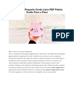 Amigurumi Pequeno Cerdo Lizzo PDF Patron Gratis Paso A Paso